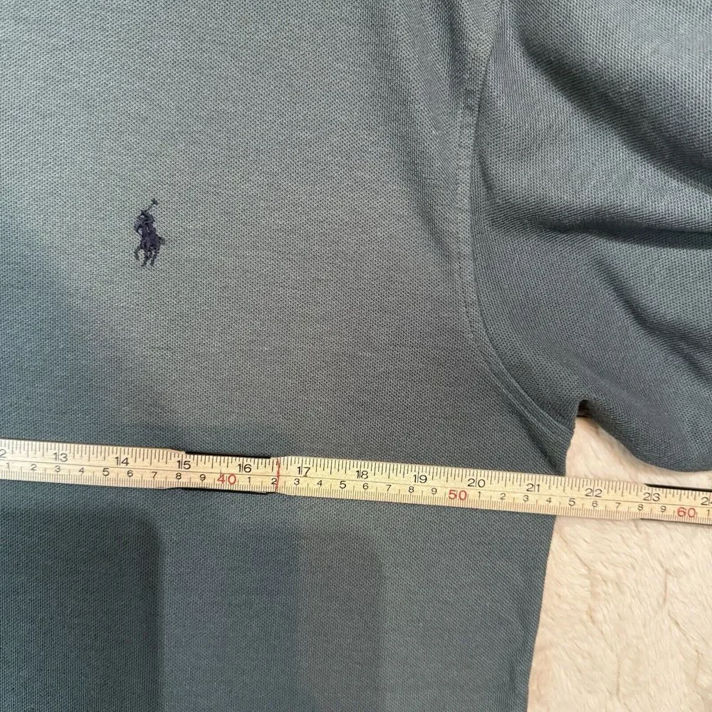 Vintage Polo‎ Ralph Lauren Button Up Long sleeve Shirt Green Sz L
